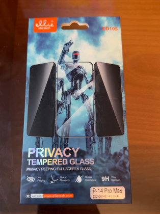 Privacy tempered glass - IP 14 pro max
