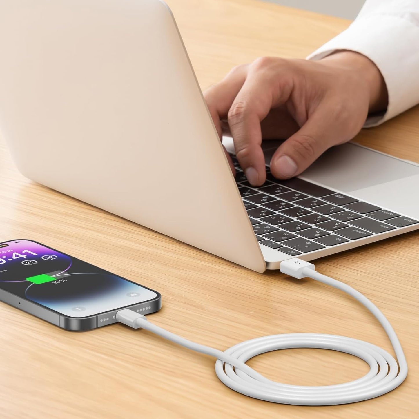 Car Apple Carplay Cable, 3FT Car Charger Cord