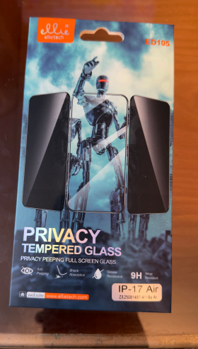 Privacy tempered glass - IP 17 Air